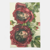  Valentijnsdag, Victoriaans gezichten in Rozen Theedoek (Verticaal)