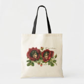 Valentijnsdag, Victoriaans gezichten in Rozen Tote Bag (Voorkant)