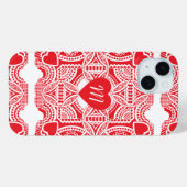 Valentijnsdag, Victoriaans harten sterven gesnede Case-Mate iPhone Case (Achterkant (horizontaal))