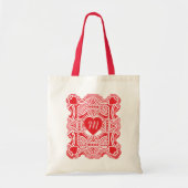  Valentijnsdag, Victoriaans harten sterven gesnede Tote Bag (Voorkant)