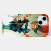  Valentijnsdag, Victoriaans Jongen met Harten Case-Mate iPhone Case (Achterkant (horizontaal))