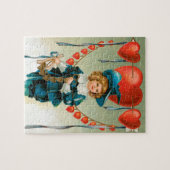  Valentijnsdag, Victoriaans Jongen met Harten Legpuzzel (Horizontaal)