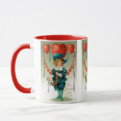  Valentijnsdag, Victoriaans Jongen met Harten Mok (Links)