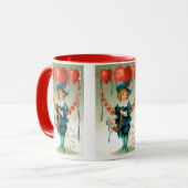  Valentijnsdag, Victoriaans Jongen met Harten Mok (Voorkant links)