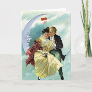 Valentijnsdag Victoriaans liefde en Romance Feestdagen Kaart