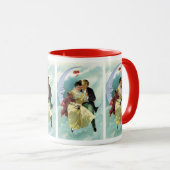  Valentijnsdag Victoriaans liefde en Romance Mok (Voorkant rechts)