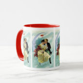Valentijnsdag Victoriaans liefde en Romance Mok (Voorkant links)