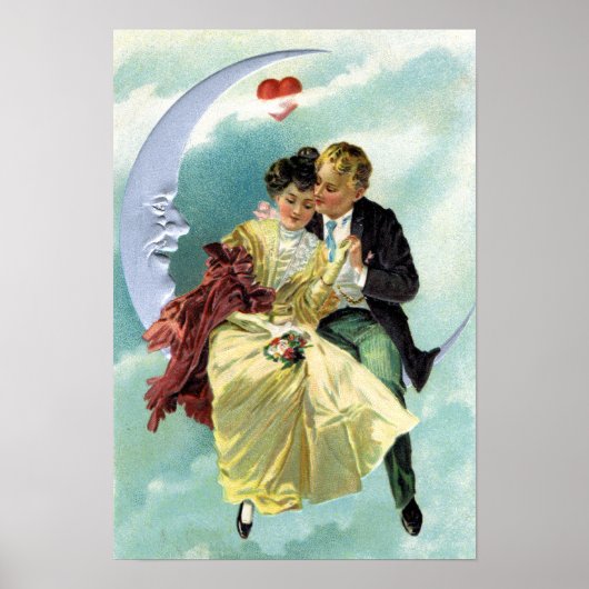  Valentijnsdag Victoriaans liefde en Romance Poster (Voorkant)