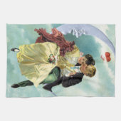  Valentijnsdag Victoriaans liefde en Romance Theedoek (Horizontaal)