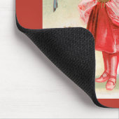  Valentijnsdag, Victoriaans meisje met hart Muismat (Hoek)