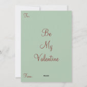  Valentijnsdag, Victoriaans Meisje met Rozen Feestdagenkaart (Achterkant)