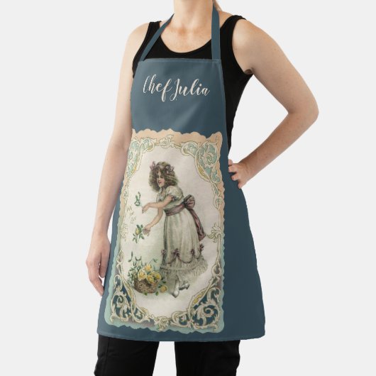  Valentijnsdag, Victoriaans Meisje met Rozen Schort (Insitu)