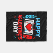 Valentijnsdag Video Game Controller Hart Boy Tod Fleece Deken (Voorkant (Horizontaal))