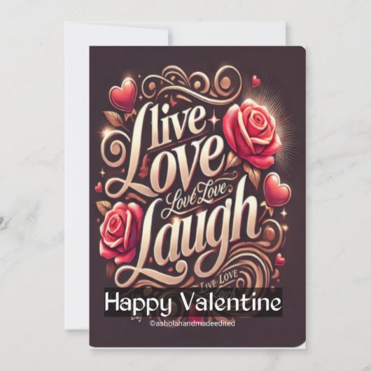 Valentijnsdag viering kaart (Voorkant)