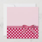 Valentijnsdag viering rode boog kaart (Achterkant)