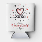 Valentijnsdag viering van de liefde blikjeskoeler (Voorkant)