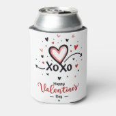 Valentijnsdag viering van de liefde blikjeskoeler (Blikje Achterkant)