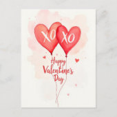 Valentijnsdag viering van de liefde briefkaart (Voorkant)