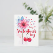 Valentijnsdag viering van de liefde briefkaart (Staand voorkant)