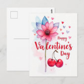 Valentijnsdag viering van de liefde briefkaart (Voorkant / Achterkant)
