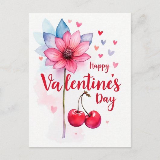 Valentijnsdag viering van de liefde briefkaart (Voorkant)