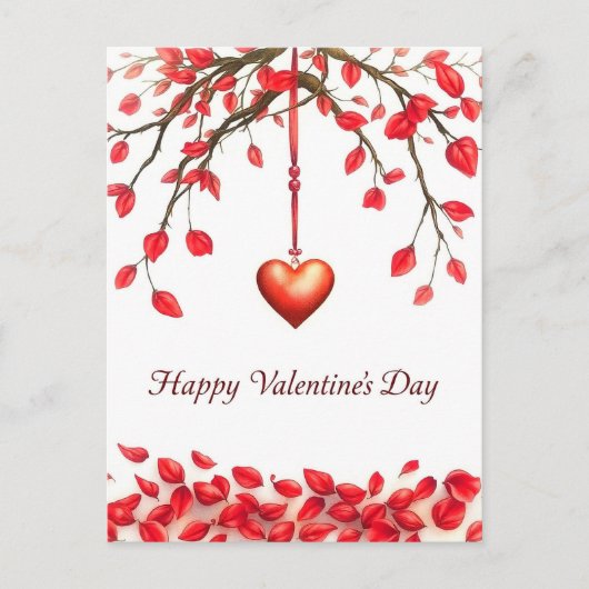 Valentijnsdag viering van de liefde briefkaart (Voorkant)