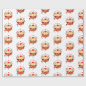 Valentijnsdag viering van de liefde cadeaupapier (Vlak)