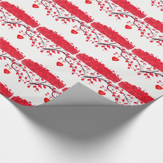 Valentijnsdag viering van de liefde cadeaupapier (Hoek)