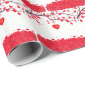 Valentijnsdag viering van de liefde cadeaupapier (Rol Hoek)