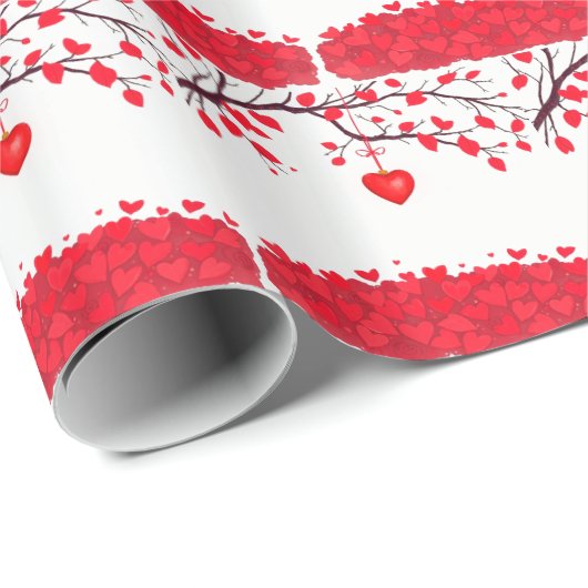 Valentijnsdag viering van de liefde cadeaupapier (Rol Hoek)