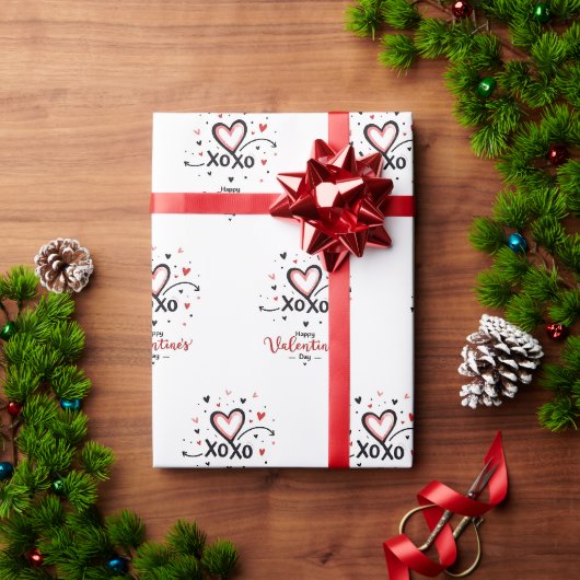 Valentijnsdag viering van de liefde cadeaupapier (Feestdagen Geschenken)