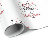 Valentijnsdag viering van de liefde cadeaupapier (Rol Hoek)