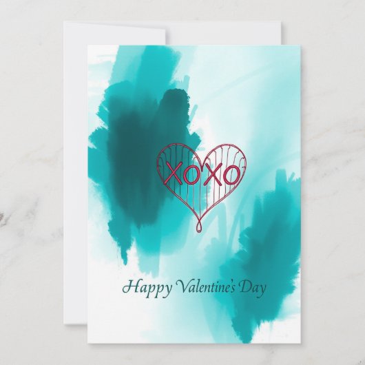 Valentijnsdag viering van de liefde kaart (Voorkant)