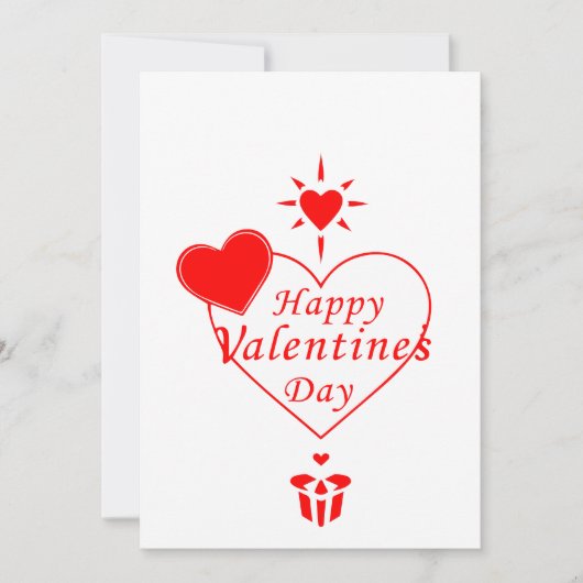 Valentijnsdag viering van de liefde kaart (Voorkant)