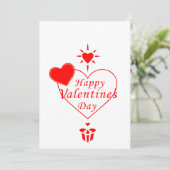 Valentijnsdag viering van de liefde kaart (Staand voorkant)