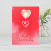 Valentijnsdag viering van de liefde kaart (Staand voorkant)