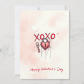 Valentijnsdag viering van de liefde kaart (Voorkant)