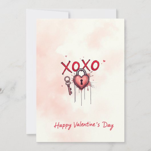 Valentijnsdag viering van de liefde kaart (Voorkant)