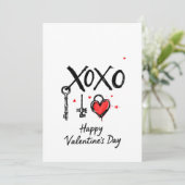Valentijnsdag viering van de liefde kaart (Staand voorkant)