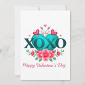 Valentijnsdag viering van de liefde kaart (Voorkant)