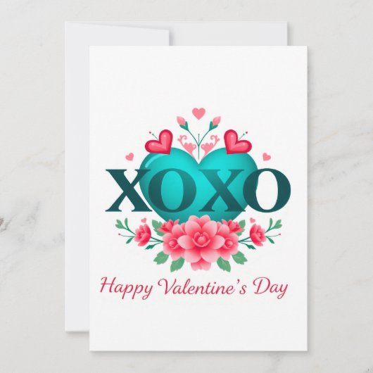 Valentijnsdag viering van de liefde kaart (Voorkant)