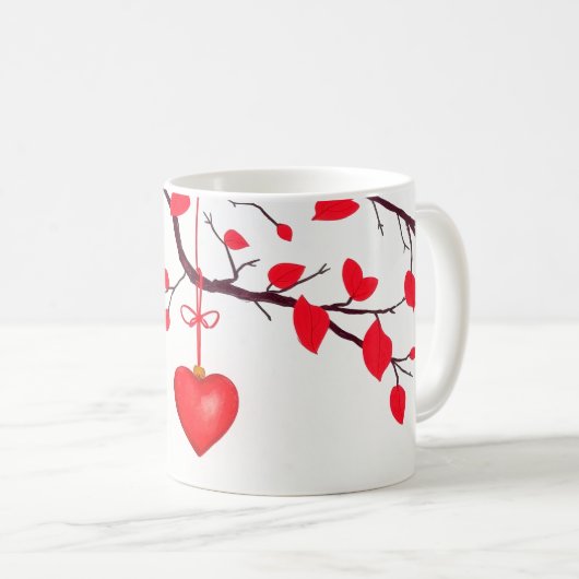 Valentijnsdag viering van de liefde koffiemok (Voorkant rechts)