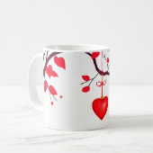 Valentijnsdag viering van de liefde koffiemok (Voorkant links)