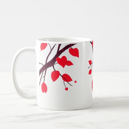 Valentijnsdag viering van de liefde koffiemok (Links)