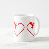 Valentijnsdag viering van de liefde koffiemok (Voorkant rechts)