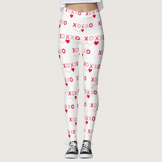 Valentijnsdag viering van de liefde leggings (Voorkant)