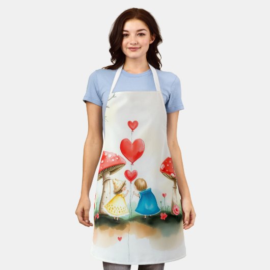 Valentijnsdag viering van de liefde schort (Gedragen)