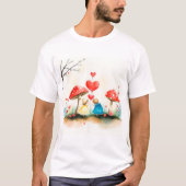 Valentijnsdag viering van de liefde t-shirt (Voorkant)