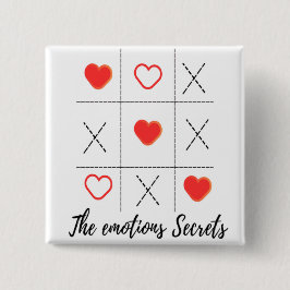 VALENTIJNSDAG Vierkante knop MET GEWELDIGE VIBE Button 5,1 Cm