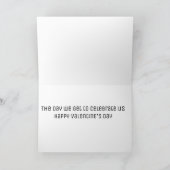 ***VALENTIJNSDAG VIERT ONS*** KAART (Binnen)